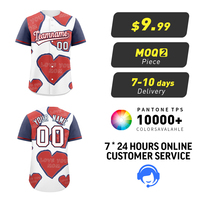 Regalo para el Día de la Madre, Jersey de Béisbol Corto Transpirable Personalizado, Ropa Urbana, Te Amo Mamá, Bordado a Mano Multilingüe, Venta al Por Mayor
