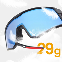 Lunettes de soleil de sport personnalisées TR90 pour le cyclisme, protection UV400, verres PC légers, polarisées, pour la course à pied, la pêche, pour hommes