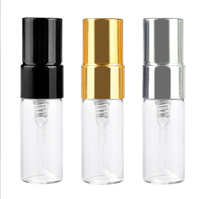 Botol Semprot Parfum Mini Bulat Transparan 2ml 3ml 5ml 8ml 10ml Grosir dengan Cetak Sablon Sampel