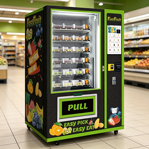 Máquina Expendedora de Ensaladas Listas para Comer con Pantalla Táctil Wifi de 21.5 Pulgadas, Máquina Expendedora de Frutas Frescas, Postres y Alimentos Congelados para Llevar - Product Image 1