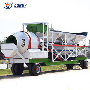 Corey Hot <b>Sale</b> Mobile Concrete Batching Plant <b>Cement</b> Silo System Drum Automatic Computer Control High Production Efficiency <b>for</b> - Product Image 2