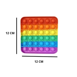 Juguetes Sensoriales de Silicona Antiestrés, Lindos Juguetes con Forma Ovalada y Rectangular a Rayas, Reutilizables y Portátiles para Niños y Adultos - Product Image 2