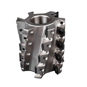 Cortador helicoidal con cabezal de corte en espiral indexable para fresadora de eje vertical Cortador de cepilladora de potencia de 4 lados - Product Image 6