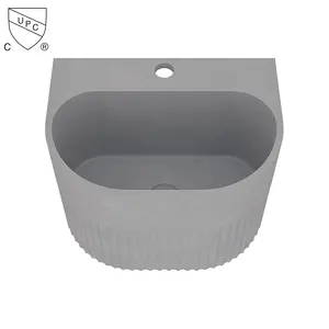 Wholesale New Design Modern Concrete Customized Color Wall Hung Basin Concrete Sink For Bathroom Table Basin