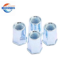 Nuovo Design Dadi a Rivetto M4 Ricaricabili Automatici, Finitura Lucida Passivata Placcata, Dadi Esagonali in Acciaio Zincato M3 - Product Image 1