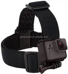 ネジ付きヘッドストラップマウント、Gopro Hero 9/8/7/6/5スポーツカメラアクセサリー用ヘッドバンドベルトホルダーを着用