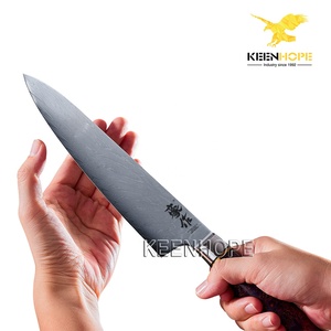 <span class=keywords><strong>Couteau</strong></span> de chef japonais haut de gamme KEENHOPE, fait main, 8 pouces, acier <span class=keywords><strong>Damas</strong></span> 67 couches, cœur VG10, traitement thermique sous vide - Product Image 5