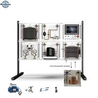 Sistema Modular Básico de Entrenamiento en Refrigeración con Manómetros Dobles para Lectura Visual de Presión de Circuito Alta y Baja