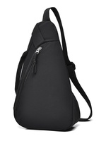 Sac de poitrine multifonctionnel en nylon de style coréen pour le sport et le cyclisme, grande capacité, tendance