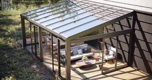 ห้องอาบแดดใช้วิลล่าตลอดทั้งปีทำจากอลูมิเนียมกลางแจ้งดีไซน์ทันสมัย - Product Image 3