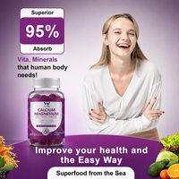 Gummies Calcium Magnésium Zinc Mousse de Mer Sureau Soutien Os et Dents OEM Marque Privée Complément Alimentaire