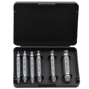 6Pcs Damaged Screw <strong>Extractor</strong> Set HSS <strong>Drill</strong> <strong>Bit</strong> Stripped Broken Remover Easily Quickly Take Out Kit Easy Demolition Power Tools - Product Image 5