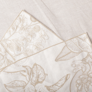 Nhà Máy Giá Chất lượng cao hoa thêu vải lanh tinh khiết Khăn trải bàn Khăn ăn cho bàn ăn & đám cưới - Product Image 3