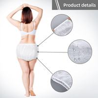 Couche réutilisable pour adultes en gros couche en tissu à haute élasticité conception à la mode film PE imperméable jetable