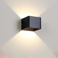 12W Offre Spéciale Cube Étanche Angle Réglable Led Applique Murale Carré Extérieur Haut et Bas Moderne Led Appliques Murales