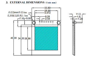 100% testato modulo display oled da 1.5 pollici da 1.5 pollici 128x128 full color ssd1351 guida IC con scheda PCB 2 ~ 4 fori di montaggio - Product Image 2