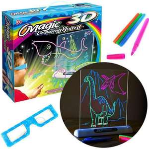 <span class=keywords><strong>2023</strong></span> nuevo 3D LED luz brillante niños mágicos tablero de dibujo de escritura - Product Image 1