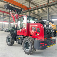 Chargeuse sur pneus à vente chaude, agriculture, ferme, 4x4, machine de chargeuse sur pneus, zone minière, corps de machine épaissi, chargeuse sur pneus diesel