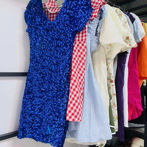 Robe de bal de princesse moelleuse pour femme, robe de demoiselle d'honneur pour adulte, en mousseline de soie à volants, couleurs mélangées, en stock - Product Image 3