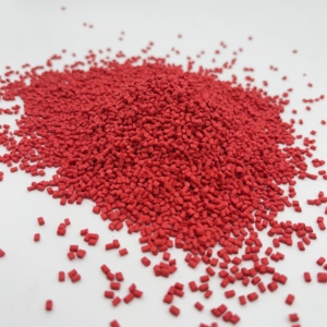 레드 플라스틱 컬러 마스터 배치 pp Pe Abs 캐리어 사료 골짜기 용 고밀도 플라스틱 과립 - Product Image 4