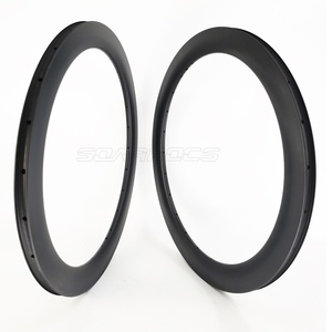Soarrocs 700C จักรยานถนนคาร์บอนไฟเบอร์ลึก60มม. ลึก26มม. ขอบท่อกว้าง <span class=keywords><strong>ud</strong></span>/ 3K 20/24หลุม V เบรค - Product Image 4