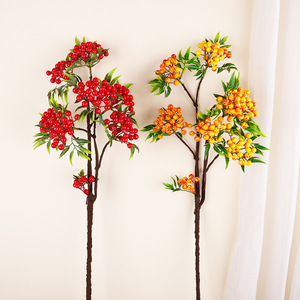 Simulated Holly Berries <b>Large</b> Branches 30cm-100cm Plastic Foam Chinese New Year Decorations Home <b>Ornament</b> - Product Image 2