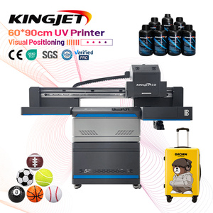 Imprimante à plat UV LED CMYK blanche Xp600 de taille A3 30x60 cm 6090, <span class=keywords><strong>impression</strong></span> directe sur bois, métal, <span class=keywords><strong>verre</strong></span>, <span class=keywords><strong>acrylique</strong></span>, Impresora Uv - Product Image 1