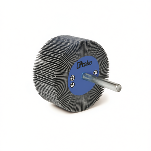 Roue à lamelles abrasives en tissu TTAKE 30x15mm, tige de 6mm, grain 120 pour meuleuse d'angle, ponçage de métaux - Product Image 2