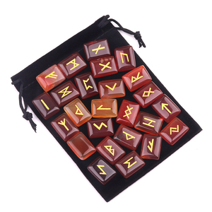 Piedra de adivinación semipreciosa de la <span class=keywords><strong>suerte</strong></span> de Venta caliente para Wicca la piedra de <span class=keywords><strong>runa</strong></span> con bolsas de terciopelo y manuales de instrucciones - Product Image 5