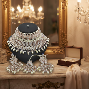 Gold Plated Fine Jewelry <b>Sets</b> with Austrian Stone Pearl <b>Beads</b> 10573866 Necklace <b>Set</b> - Product Image 3