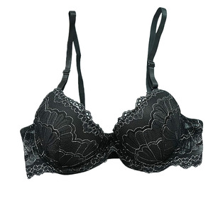 Übergröße Damen Atmungsaktiver Spitzen-BH in Schwarz Push-Up Anti-Durchhängen Komfortabler Nahtloser Sexy BH - Product Image 6