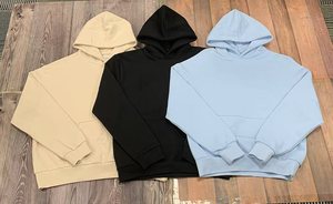 High Quality Heavyweight Hoodies Manufacturer Wholesale Customized Logo <b>Thick</b> Cotton Fleece Warm Loose Fit Black Men's Hoodie - Product Image 5