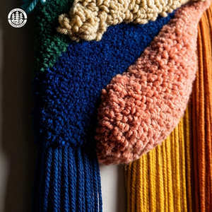 Tapis mural moderne de chambre à coucher, de qualité supérieure, écologique, réversible, imperméable, tufté à la main, personnalisable, en laine de Nouvelle-Zélande/botanique - Product Image 3