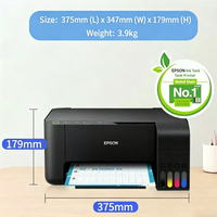 Imprimante jet d'encre compacte pour usage domestique, 95% neuve, compatible L3153, impression mobile sans fil, copie couleur, numérisation, multifonction, tout-en-un, format A4