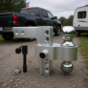 Attelage rapide réglable en aluminium, 6 pouces de descente et de remontée, pour remorques à récepteur de 2 pouces - Product Image 2