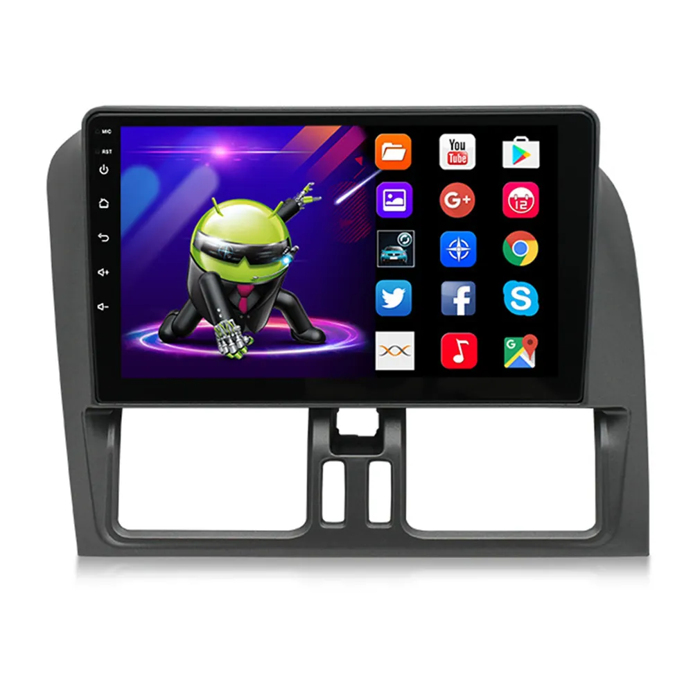 Android autoradio navigazione GPS Double Din Car Stereo Carplay BT WIFI lettore DVD per XC-60 09-12 Volvo