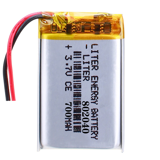 802040 700mah Certified  Rechargeable 3.7V  Lithium Polymer Li-ion Battery