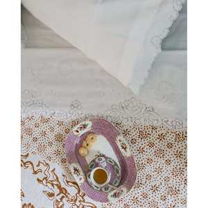 Sicilian Mixed Linen Double <b>Bed</b> <b>Sheet</b> <b>Floral</b> Printed Fitted and Flat <b>Sheets</b> - Product Image 6