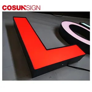 3D алюминиевая отделка колпачок знак канал буквы для наружной рекламы