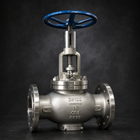 Vanne à soupape à bride en acier inoxydable CF8 avec volant pour l'isolation et le contrôle du débit dans les pipelines industriels