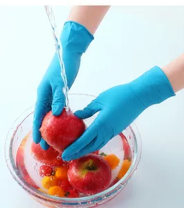 SN017 100 pièces bleu <span class=keywords><strong>sans</strong></span> poudre caja de guantes de nitrilo negros por al mayor examen dentaire gants en <span class=keywords><strong>nitrile</strong></span> <span class=keywords><strong>sans</strong></span> poudre - Product Image 4