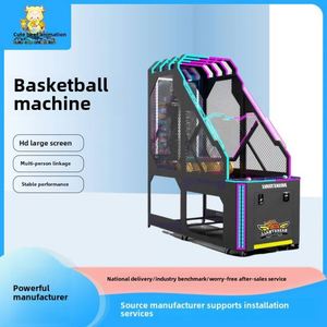 Machine de basket-ball pour enfants, mini-panier de tir avec structure légère, jeu d'arcade de basket-ball pour le divertissement à domicile - Product Image 5