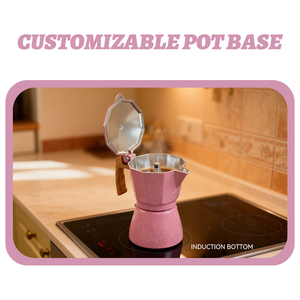 <span class=keywords><strong>Cafetière</strong></span> Moka Expresso Rose pour Camping et Maison, Vente en Gros, Type <span class=keywords><strong>Bialetti</strong></span>, Petite Moka Pot pour Cadeau, 3 <span class=keywords><strong>tasses</strong></span>, <span class=keywords><strong>6</strong></span> <span class=keywords><strong>tasses</strong></span>, 150ml, 300ml - Product Image 6