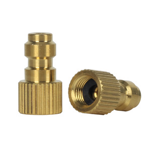 Chaoqiang 8mm Quick Connect Male Tire Valve <b>Adapter</b> For High Pressure Air <b>Pump</b> Solid Tire Use H58 Copper - Product Image 1