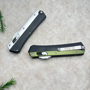 Mùa Xuân cắm trại dao gấp otf tự động cố định đôi sắc nét Mini Túi tự vệ chiến thuật dao nhôm xử lý - Product Image 6