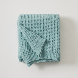 Sıcak satış 100% mikrofiber peluş bulanık waffle örgü atmak için ev dekorasyon kanepe NR - Product Image 6