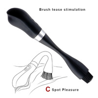 Vibrateur à brosse puissant pour adultes, jouets sexuels pour femmes, outils de masturbation féminine, sextoy à double stimulation, masseur clitoridien