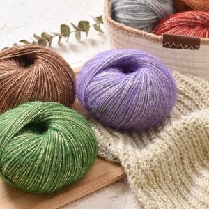 Sợi len dệt kim, dệt may, làm mũ, khăn, quần áo, chất liệu len <span class=keywords><strong>mohair</strong></span> pha, bền, thân thiện với môi trường, mềm mại, thân thiện với da - Product Image 4