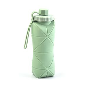 Large Capacity <b>Collapsible</b> Silicone <b>Water</b> <b>Bottles</b> Portable BPA-Free Cups with Leakproof Valve for Outdoor Travel and Daily Use - Product Image 4