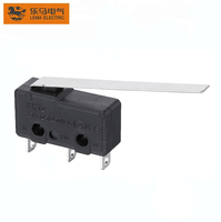 Interruptor de Límite Micro de Palanca Larga Lema KW12-9, Básico, 5A, 125/250VAC, Acero Inoxidable, SPDT